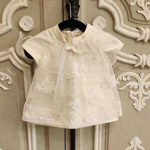 Mimisol Baby Girl Cream Lace Dress Size 6 Months